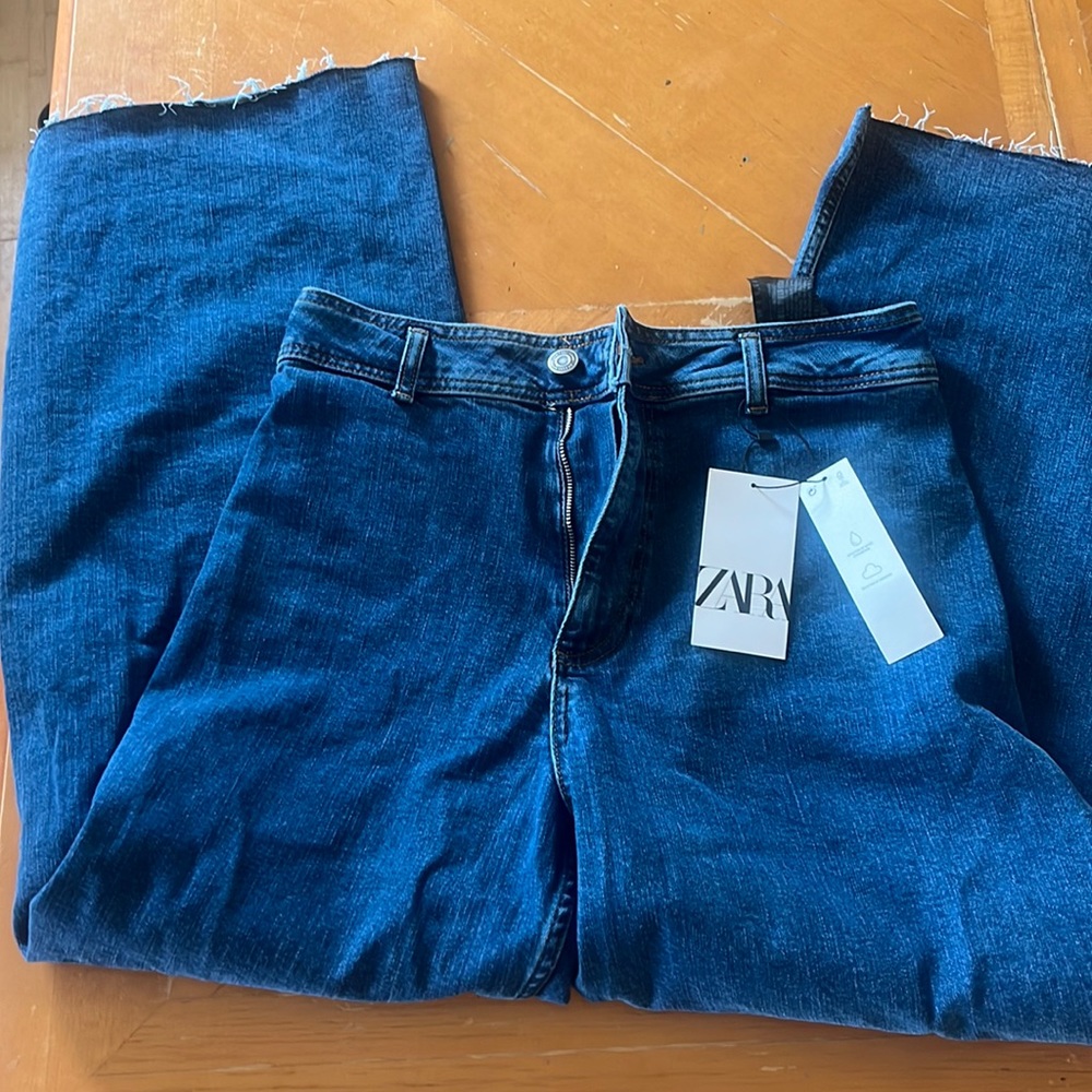 NWT Zara marine straight jeans!!